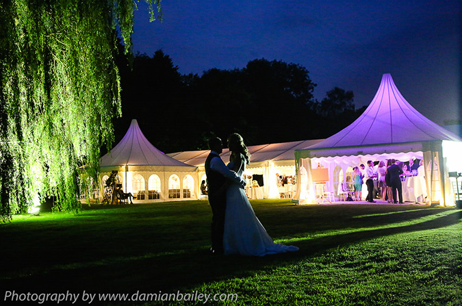 Quiet moment for the new couple.www.camelotmarquees.co.uk